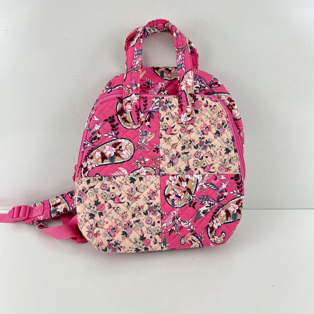 Vera Bradley Botanical Paisley Pink Totepack Backpack - Picture 1 of 6